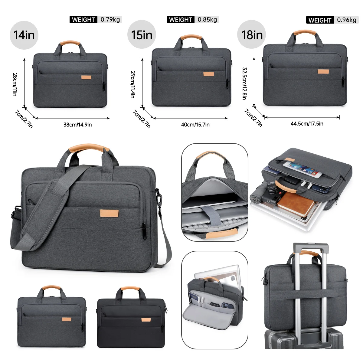 2025 New Laptop Bag Portable Women's Airbag Suitable for Apple Huawei Lenovo Ry9000 Savior Game Notebook 15.6 Shoulder Dell 14 Men's Commuting 18 Crossbody 16inch