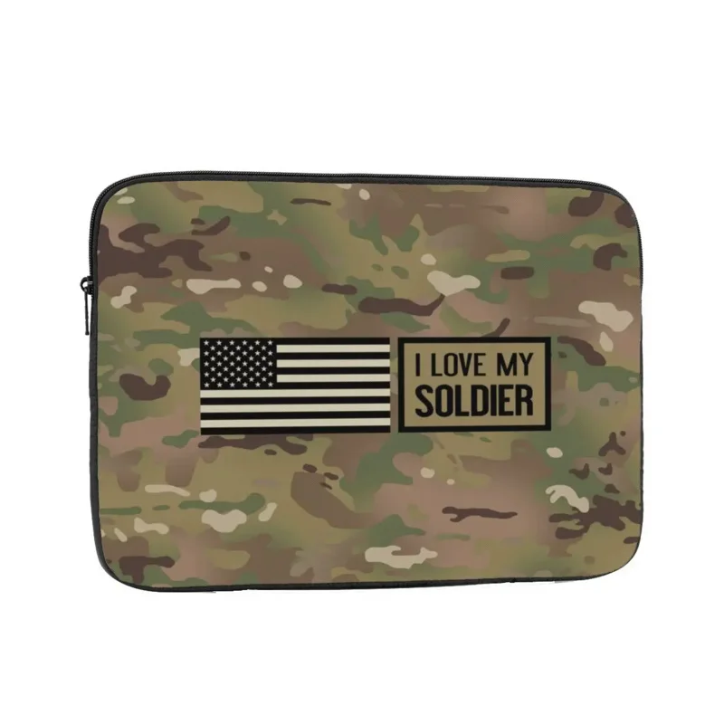 

Camouflage Laptop Sleeve Case for Macbook Air Pro Camo Notebook Cover Bag Shockproof Men Women