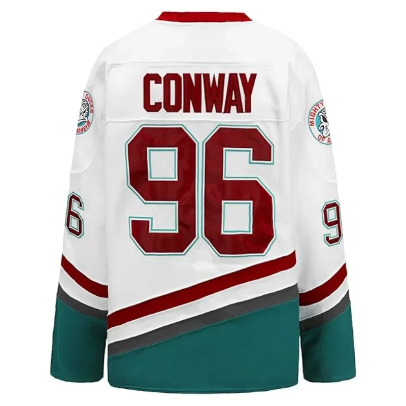 Mighty Ducks Jersey de hockey sobre hielo S-XXL Charlie Conway #96 Adam