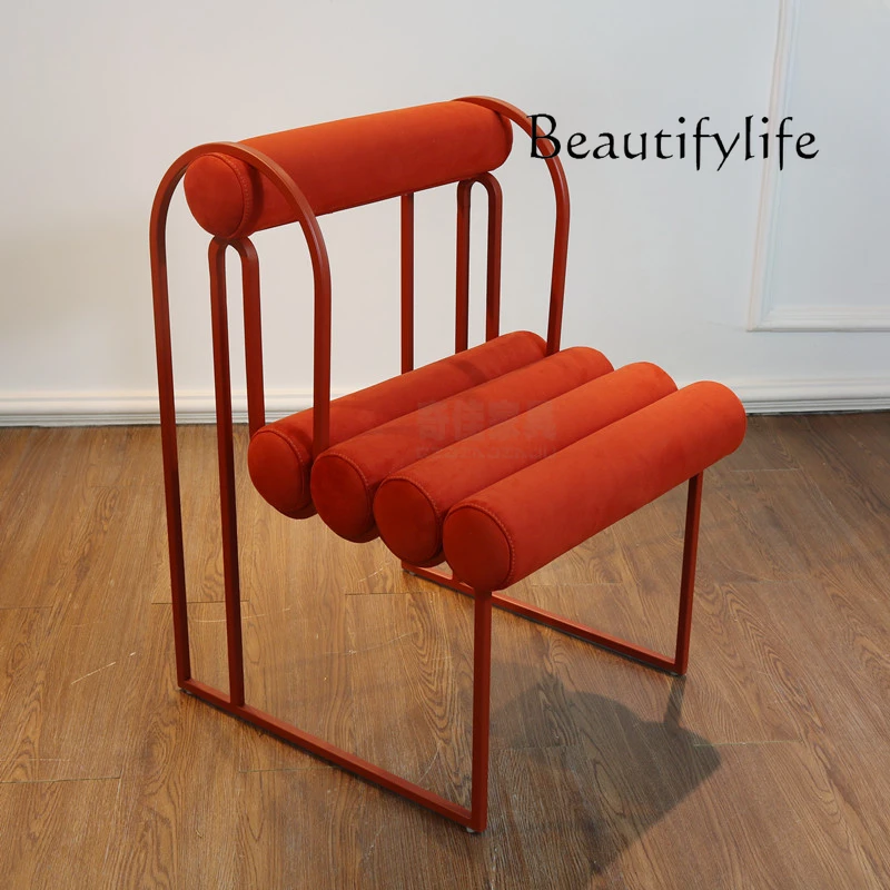 

Modern Minimalist Fabric Chair Household Shaped Armchair