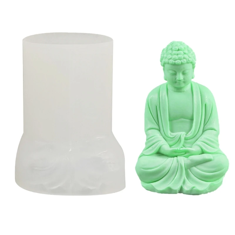 Figure Molds Moulds Buddhism Silicone Crafts Mould Silicone Material Perfect Gift for DIY Hand-Making Lover soap molds moulds small cat shaped silicone crafts mould silicone material perfect gift for diy hand making lover