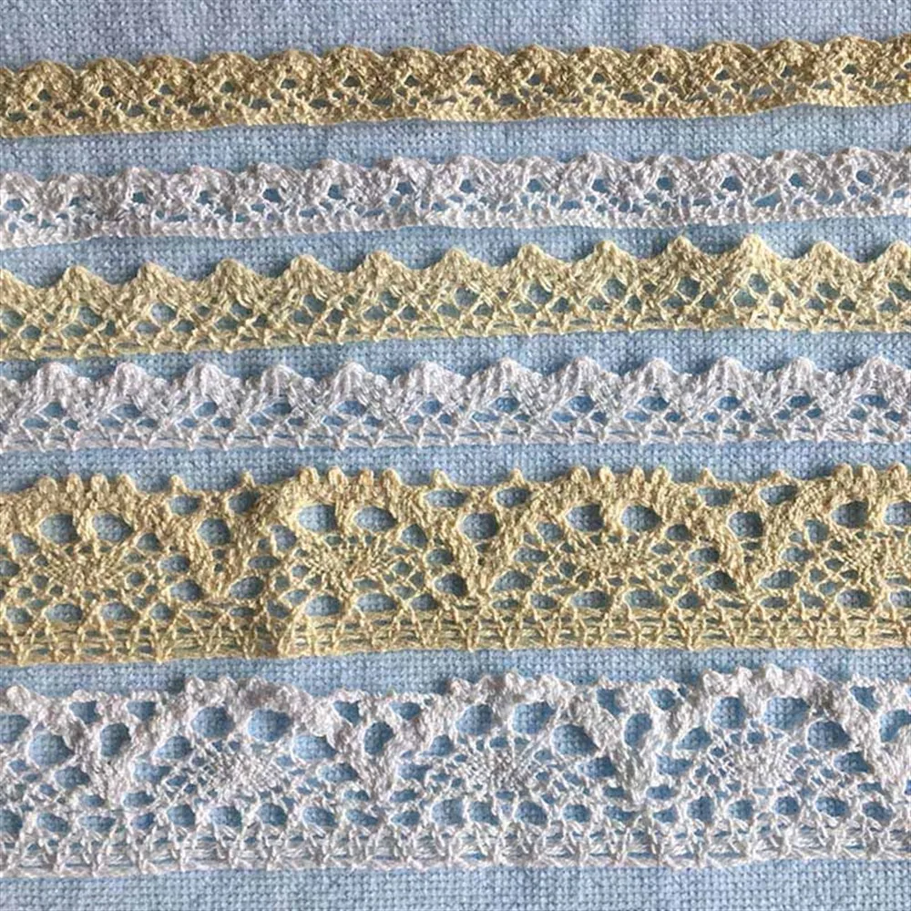 Cotton lace ribbon DIY Handmade Wedding Party Craft Gift Packing Patchwork Crocheted (5/10/20 meters/lot)