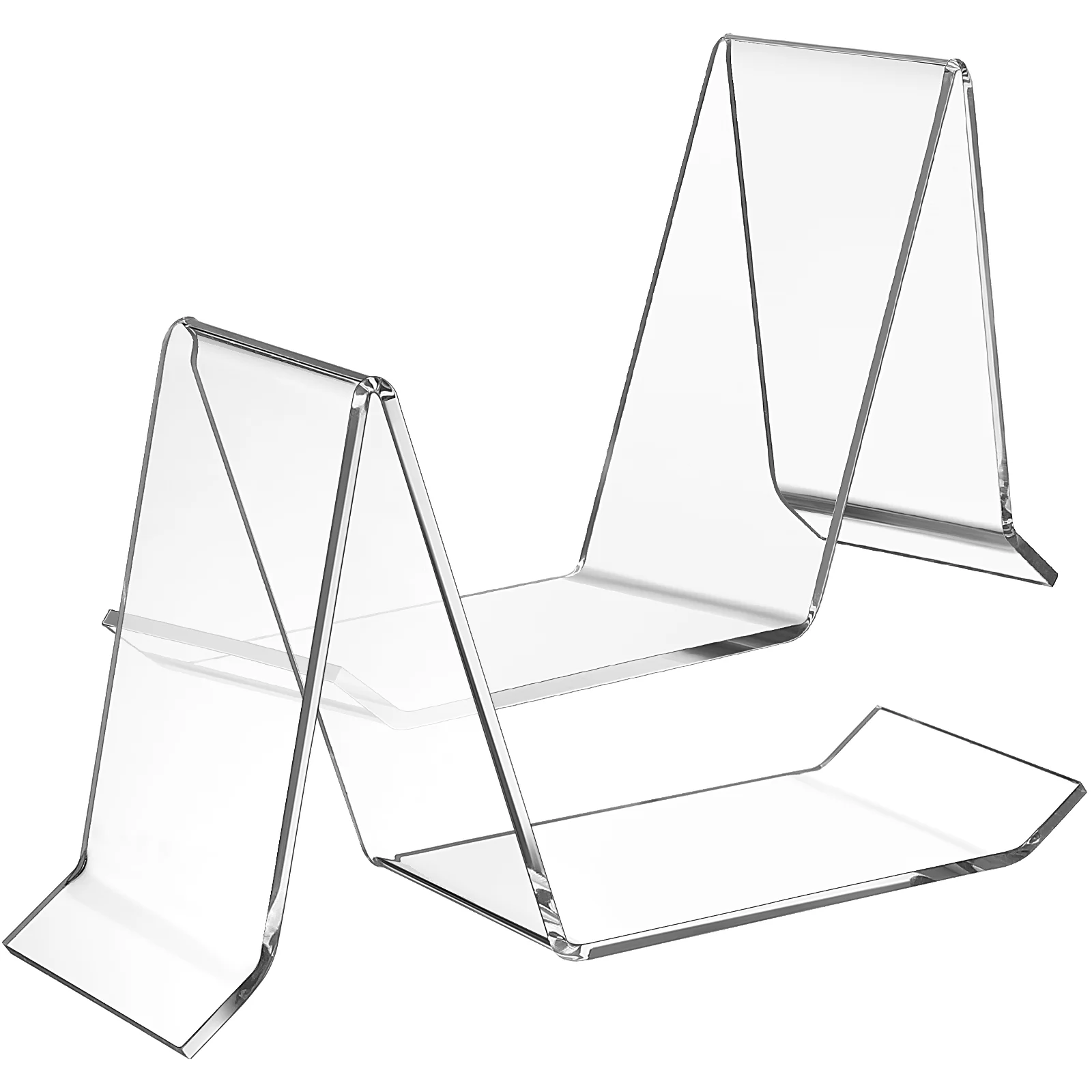 2 Pcs Shoe Support Sneaker Holder Sandals Heel Clear Rack Display Stand Acrylic 3