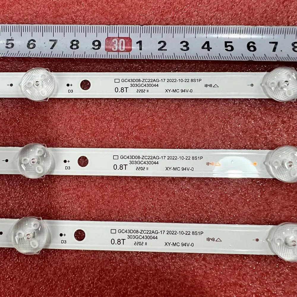 Kit/3pz Strisce LED Per UE43J5272AU UN43J5202AFXZA - Foto 4