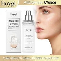 HOYGI Color Changing Foundation Long Lasting Makeup High Coverage Hyaluronic Acid Brightening Skin Moisturizing Concealer 30ml