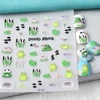 Frogs 5D Nail Stickers Decals For Nails Sticker Ongles Fake Nail Tattoo Wrap Slider 5