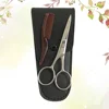 1 Set Eyebrow Scissor Mustache Eyebrow Trimmer Stainless Steel Shear Care Accessary mustache scissors 5