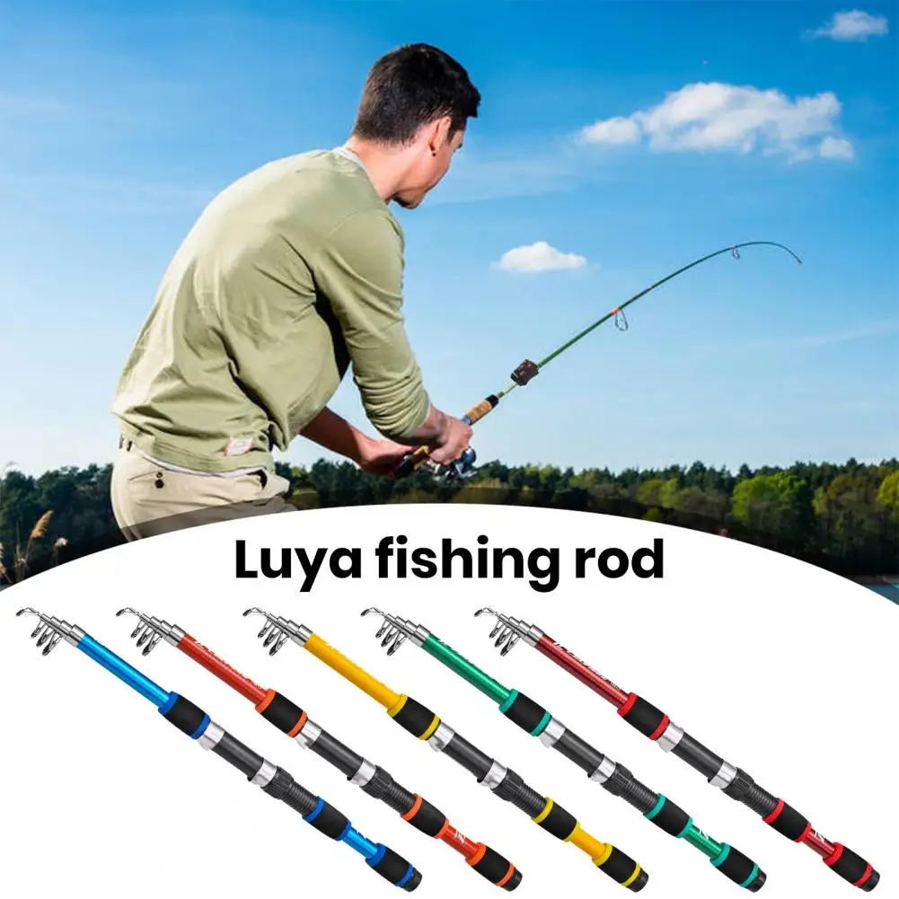 Telescopic Fishing Rod with Ergonomic Handle Portable Carp Spinning Rod  Retractable Fishing Pole Fishing Equipment - AliExpress