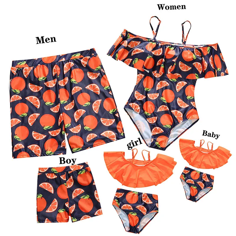 2023 Family Swimsuit Mother Daughter Matching Swimwear Family Set