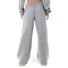 Women s Causal Trouser Drawstring High Waist Jogger Pants Baggy Straight Wide Leg Sweatpants with Pockets 6
