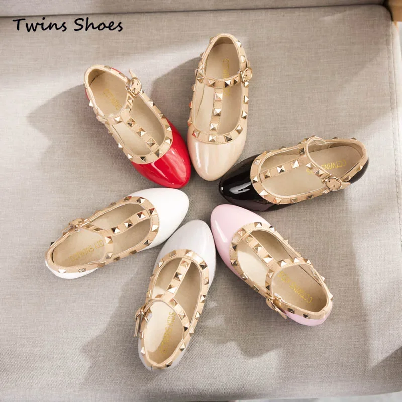 Girls Shoes Girls Flats Girls Sandals Kids spring autumn girls shoes stud Single shoes children sandal toddler princess flats party Dance