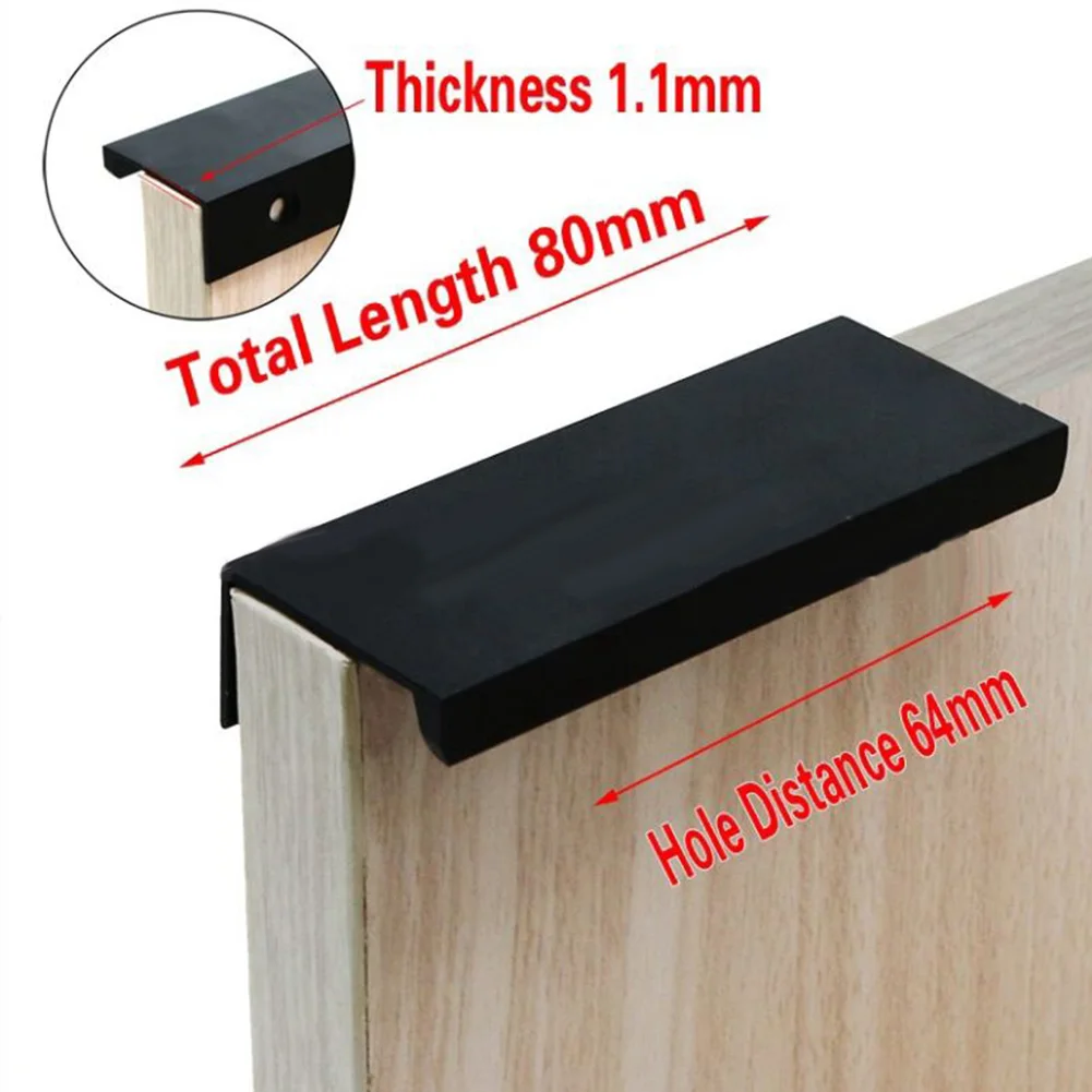 

Door Pulls Furnature Handles 80-300mm Length For Cupboard Drawer For Kitchen Cabinet Door Free-punch Holes Furnature Hardware