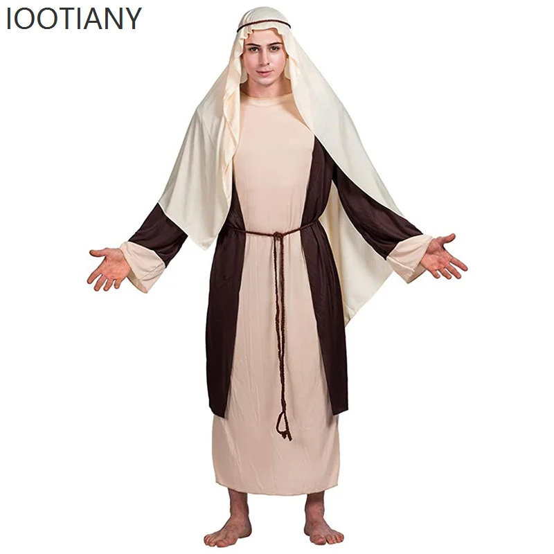 Halloween Saint Joseph Bible Religious Arabic Costume Dubai Businessman Cosplay Costume Holiday Party Stage Cosplay Masquerade