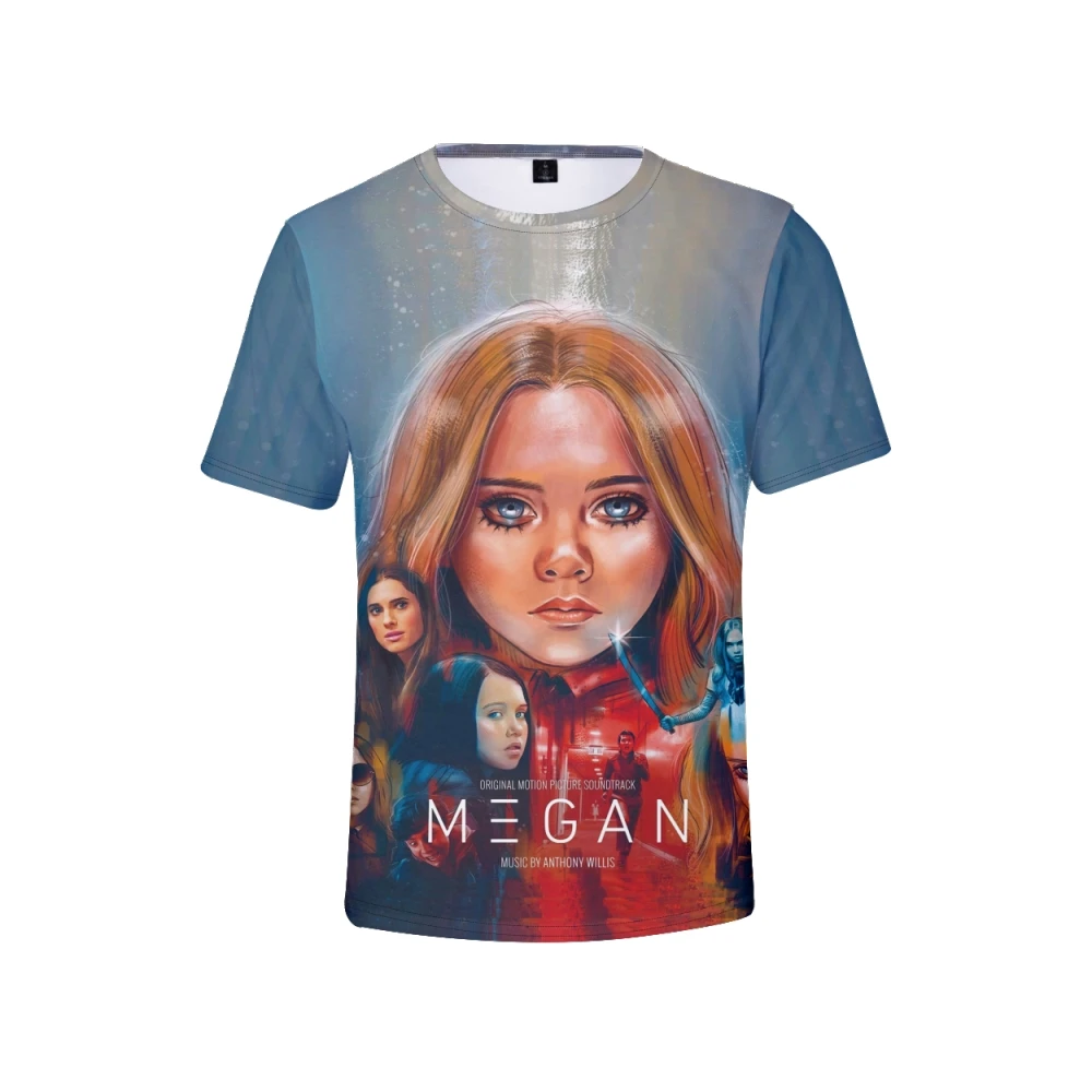 

TV Series M3GAN Tshirt Harajuku Clothes Streetwear Tops Tees 3D Cosplay Tee Shirt Fashion Short Sleeve Men Women t-shirt