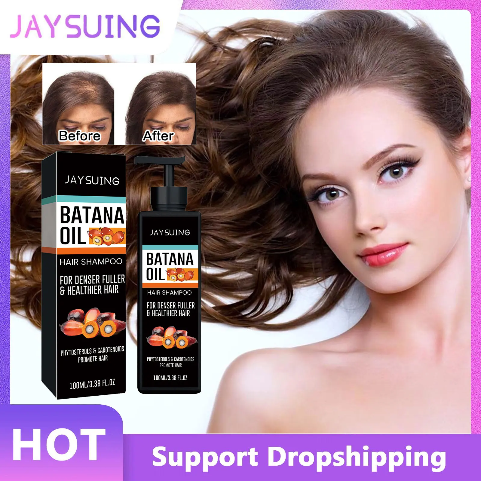 Hair Growth Shampoo Batana Oil Anti Dandruff Fast Restore Dense Hair Thicker Stronger Root Anti Hair Loss Treatment Scalp Repair