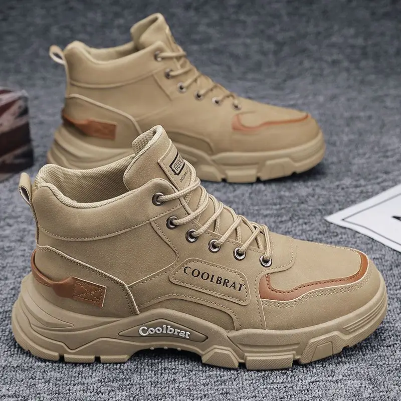 

Brand Men Boots Tactical Military Combat Boots Outdoor Casual Boots Autumn New Shoes Light Non-slip Men Desert Boots Ankle Boots