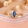Cute Female White Round Zircon Stone Ring Silver Color Summer Wedding Jewelry For Women