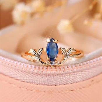 Cute Female White Round Zircon Stone Ring Silver Color Summer Wedding Jewelry For Women
