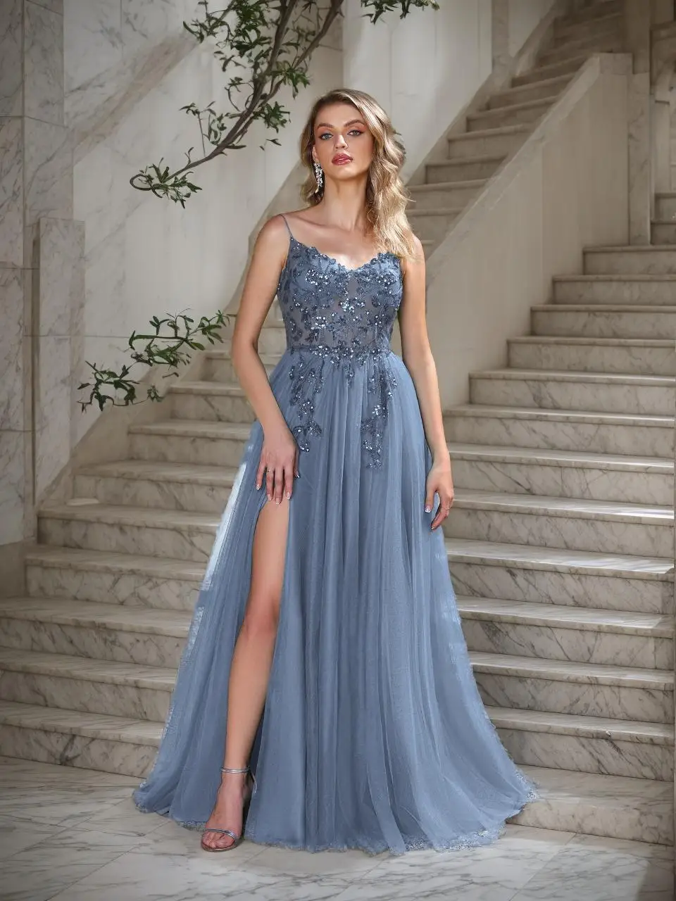 BABYONLINE المرأة فستان الحفلة الراقصة الترتر زين...