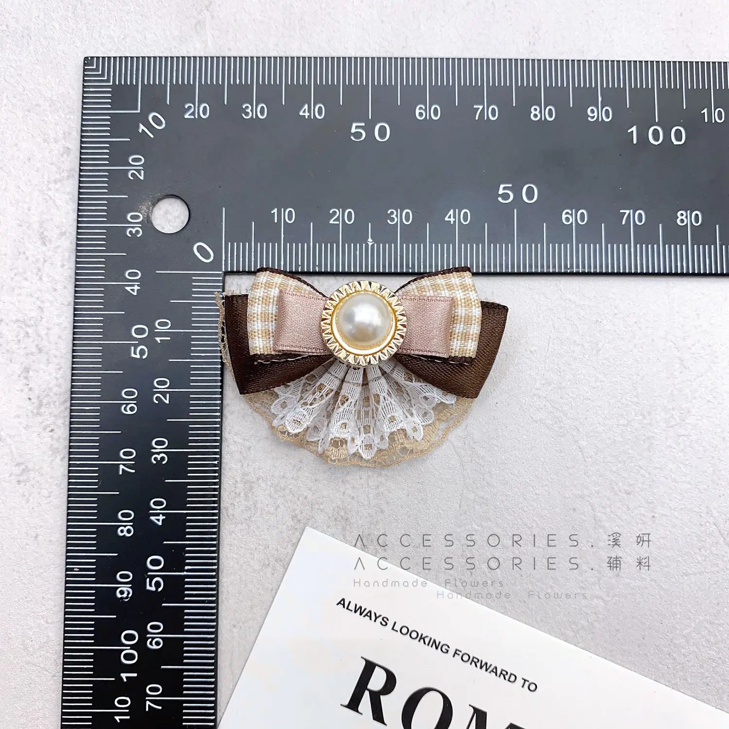Women's Light Brown Bow Hair Clips - Cute Kawaii Sweet Fashion Accessories, Trendy Edge Clips, Versatile Gift