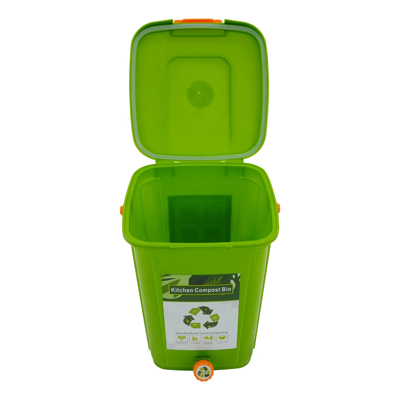 Compost Bins Kitchen Compost Bin Compost Container Large Capacity Compost Container Double Cover 10L/15L/20L