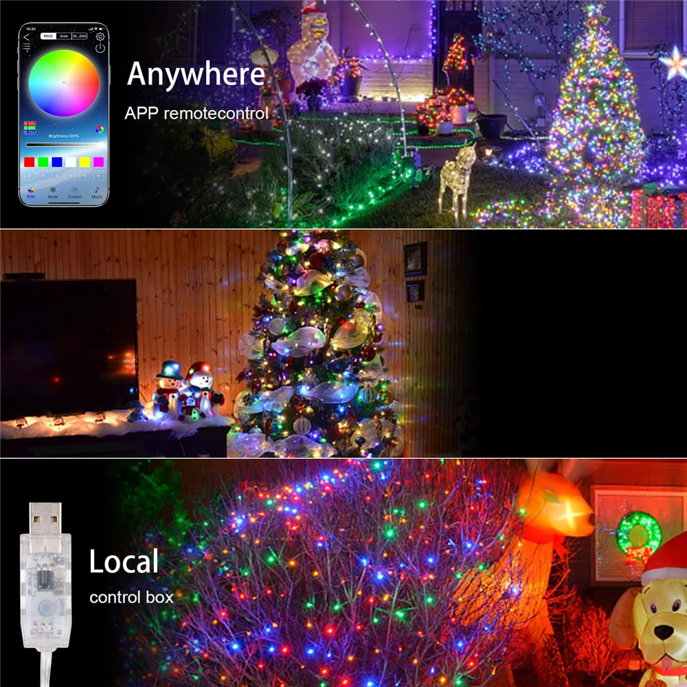 Smart Christmas Lights Outdoor  Christmas Lights Indoor Remote - 2023 New  Led Fairy - Aliexpress