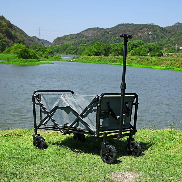 Hordozható Kültéri Lakóautó, Kézi Kocsi, Piknik Összecsukható Tengerparti Kempingfelszerelés, Lakóautó