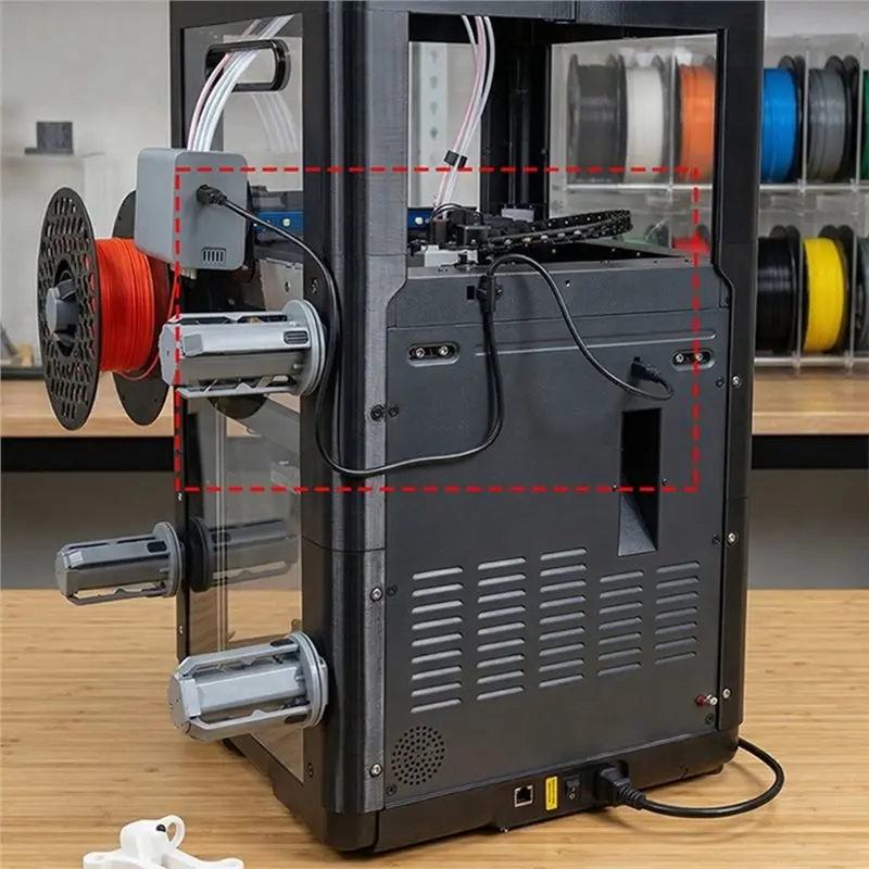 YSS-멀티 컬러 키트 연결 케이블 FLASHFORGE AD5X용 커넥터가 있는 4핀 헤드, 케이블 길이 800mm