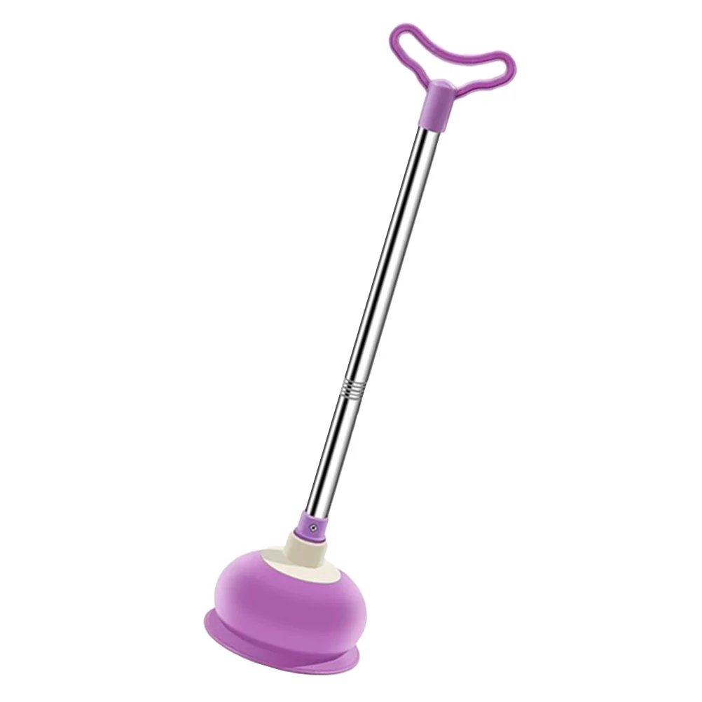 

1Pc Durable Creative Toilet Plunger Multi-function Toilet Dredging Tool Purple