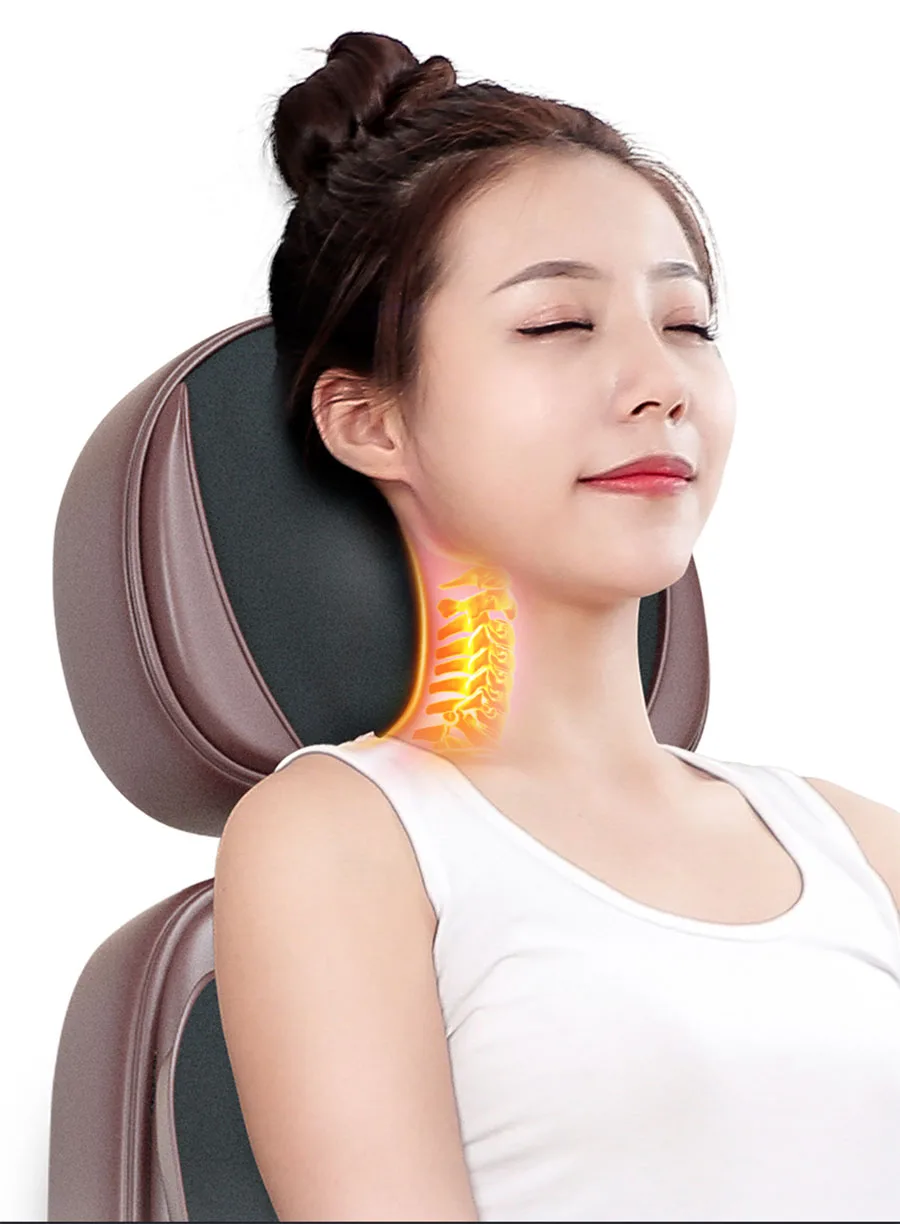 Cervical Vertebra Massager Neck Waist Back Shoulder Multi-Functional Whole Body Vibration Massage Chair Cushion Household