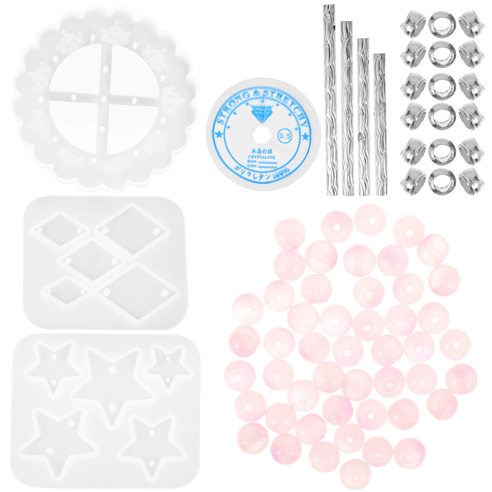

Material Package Epoxy Wind Chime Mold Silicone Molds for Candles Silica Gel Kit