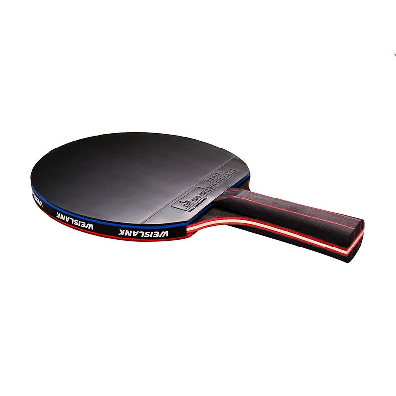 Carbon Fiber Blade Table Tennis Racket Double Face Pimples In Ping Pong Paddle Racket Set table tennis racket