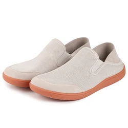 Men's Minimalist Lightweight Slip - On Barefoot Sneakers - Non - Slip Casual Walking Shoes - 38 (6802 - Beige)