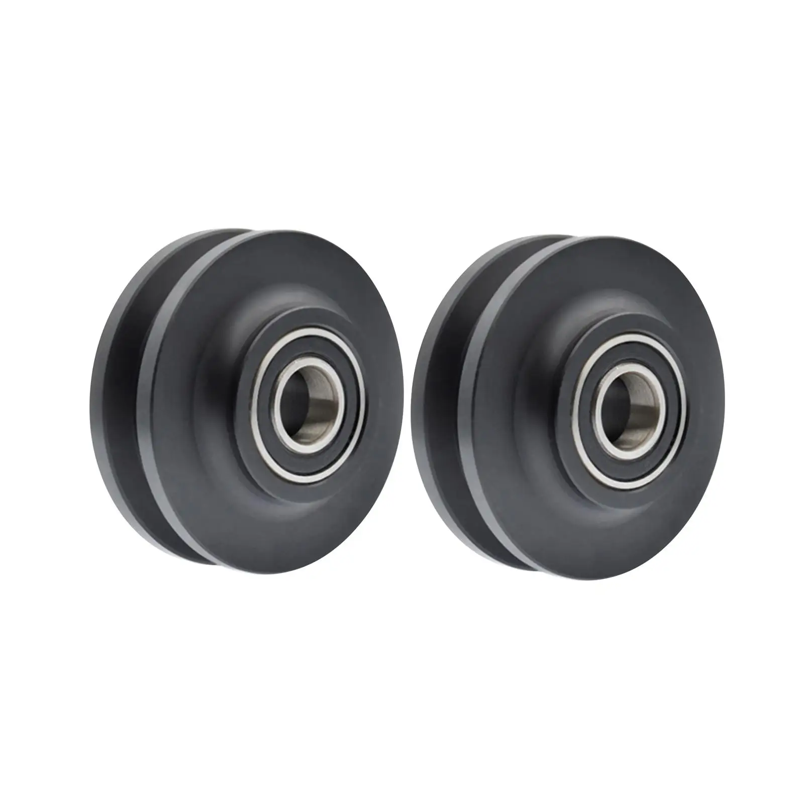 2Pcs DIY Barn Sliding Door Wheel Pulley sliding door roller shower room pulley sliding door pulley for Home Decoration Easily Install Multipurpose with Steel Bearings