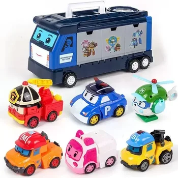 New Silverlit Robocar Korea Robot Kids Toys Transformation Anime Action Figure Poli Toys For Children Playmobil Juguetes
