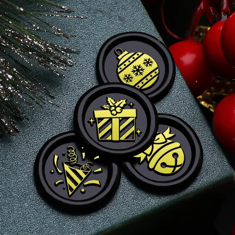 Wax Seal Stamp 15mm Christmas Wax Seal Stamp Copper Head Classic For DIY Cards Scrapbooking Envelopes Invitation Gift Decor