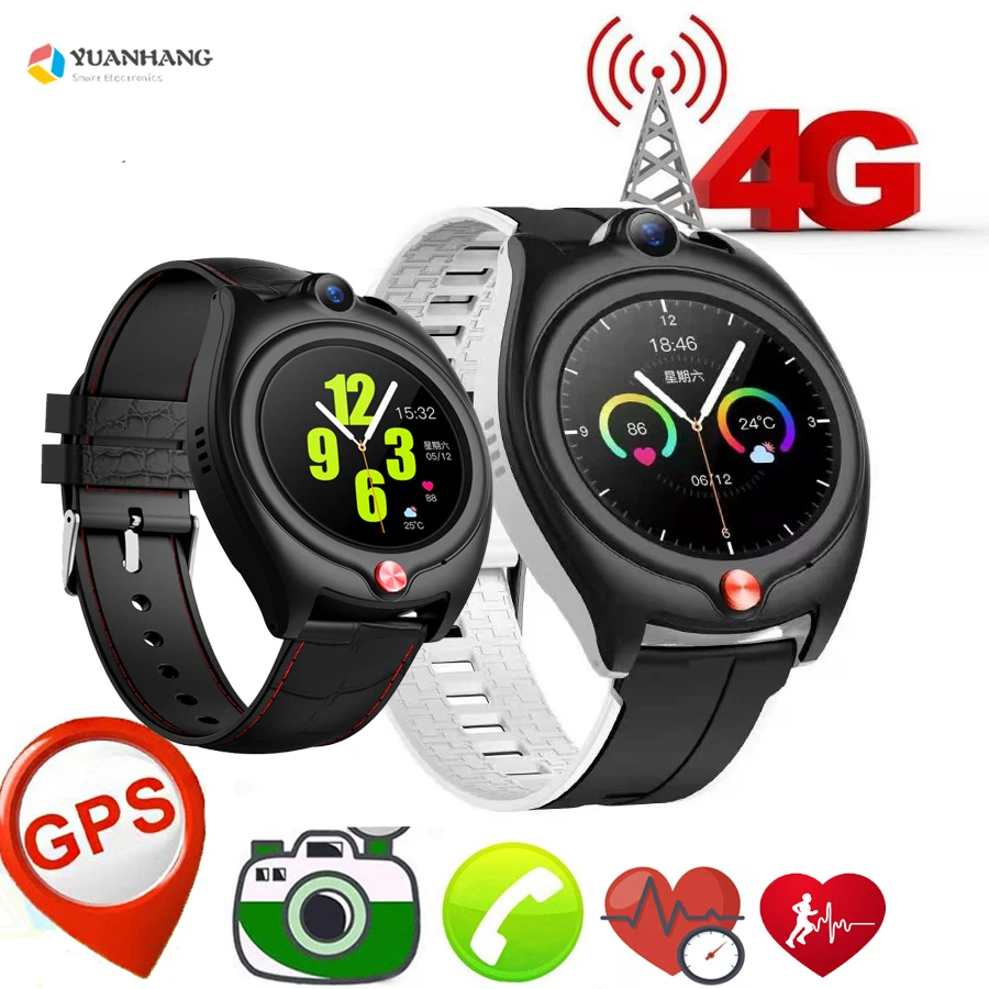 

Smart 4G Video Call Watch Elderly Man Kid Child Heart Rate Blood Pressure Monitor GPS WIFI Trace Locate Camera Phone Smartwatch