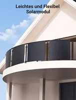 Panneau solaire souple et flexible de 240 W pour balcon, camping-car, sac à dos, tente, alimentation portable à haute efficacité, monocristallin, pour le camping en extérieur. 4