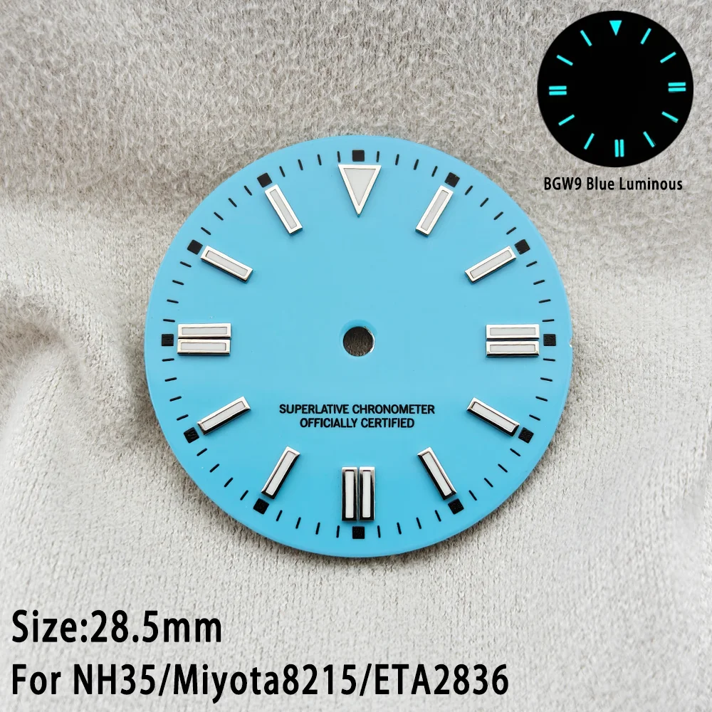 Premium Pistachio Dial 28.5mm with BGW9 Luminous and Calendar Window