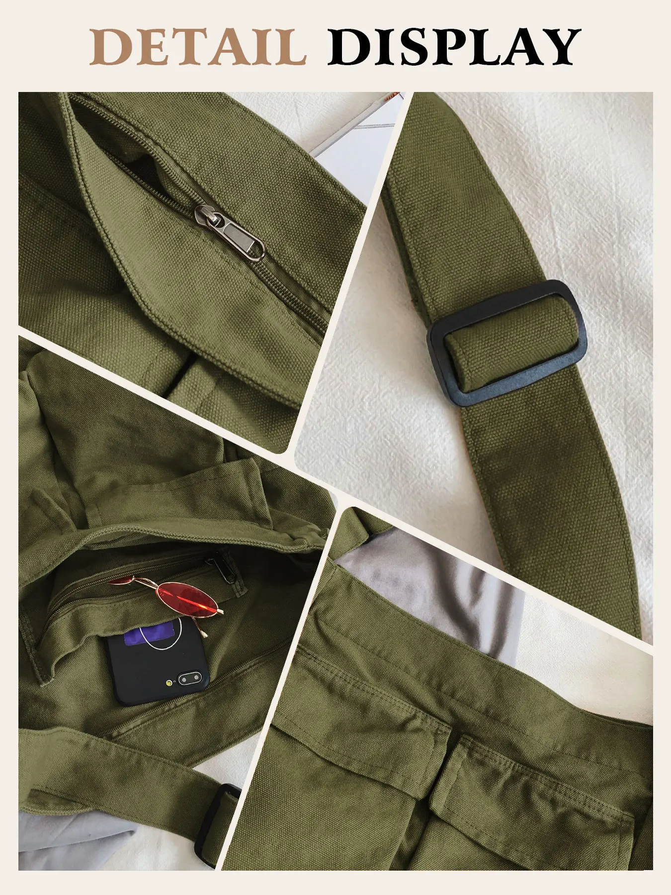 Canvas Crossbody Backpack 6