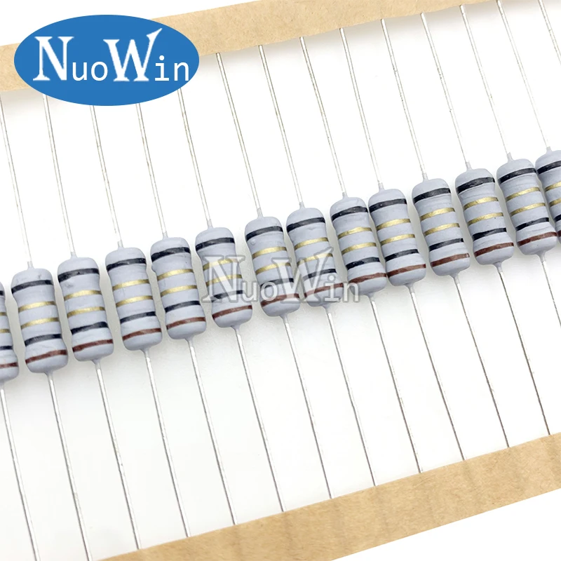 20pcs/lot 1W 5% wire wound resistor Fuse winding resistance 0.1R 0.15R 0.33R 1R 2R 2.2R 3R 4.7R 5.1R 6.8R 10R 22R 47R 100R ohm wirewound resistor