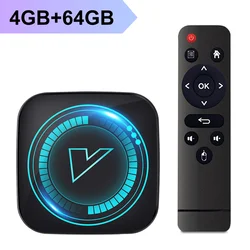 VONTAR H618 Android 12 Smart TV Box with 8K Video Support and Google Voice Integration - EU Plug (4GB 64GB)