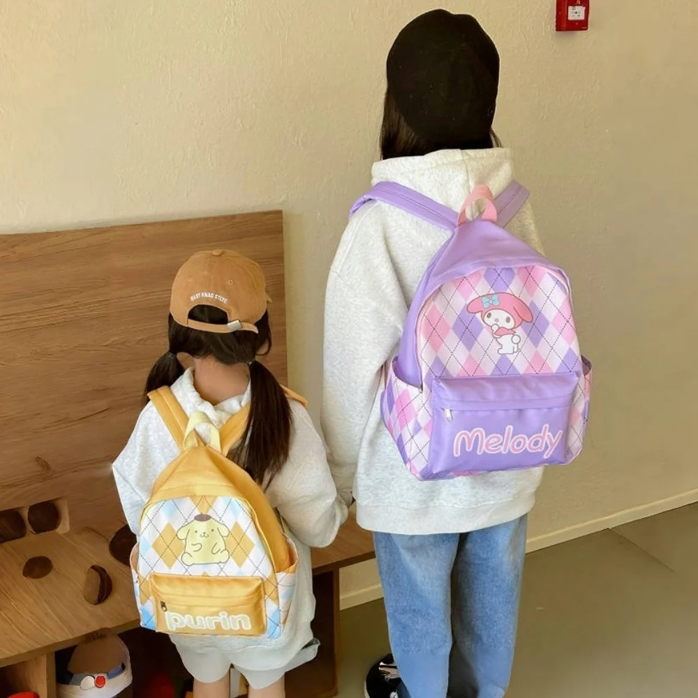 

Anime Sanrioed Shoulder bag Cinnamoroll Kuromi Hello Kitty Melody Children Backpack Cartoon Cute School Bag Gift for Friend