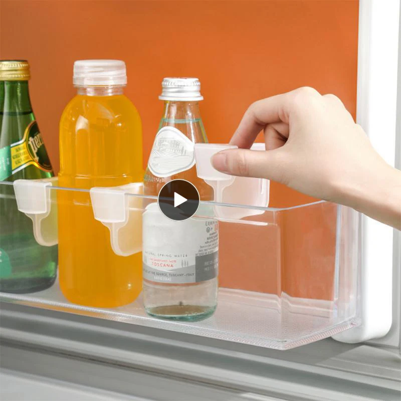 Recyclable Refrigerator Compartment Folder Practical Side Door Divider Clips Portable Adjustable Refrigerator Divider 1/4pcs Hot