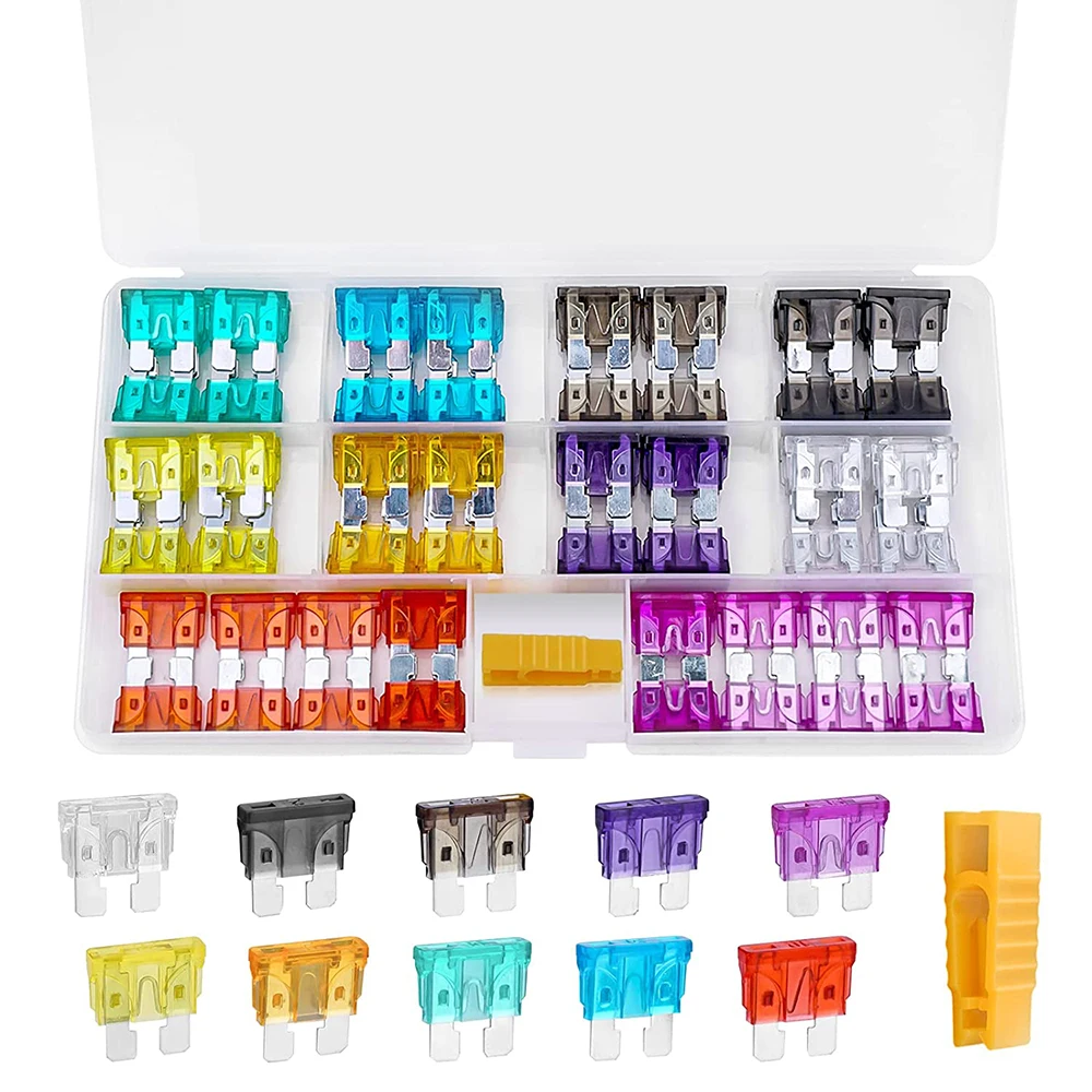 100piece Automobile Fuse Combination Kit, Blade Type 100piece Automobile Fuse Combination Kit, Blade Type