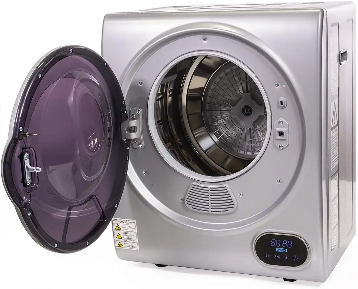 NEW Tumble Dryer Silver w/Digital Timer Automatic Portable Electric RV Apartment Clothes Laundry Compact 2