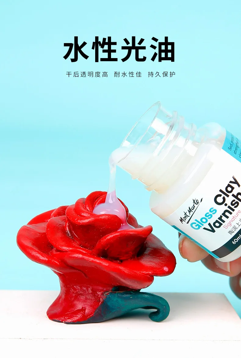 Pintura Selladora Para Arcilla Seca Al Aire - 50 Ml, Acabado Brillante, Protege De Grietas Y Arañazos