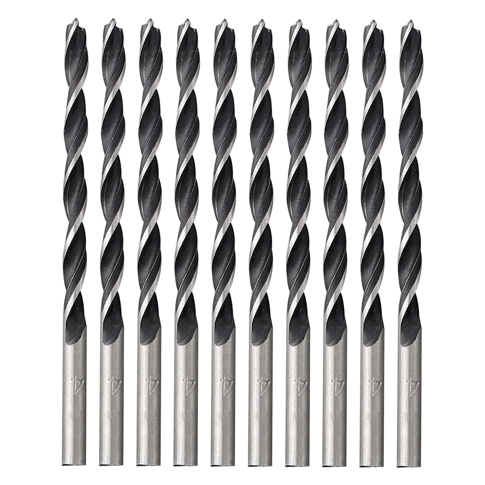 

Brand New High Quality Useful Garden Home Drill Bit Spiral Woodworking Workshop 10pcs 4mm Diameter Carbon Steel