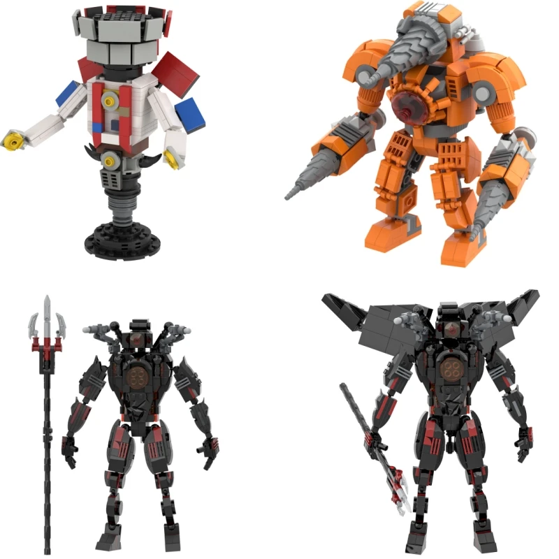 Hot New A Series Of Skibidi Toilet Man Drill Maschio Titan Man Female Tv Personality Building Blocks Set Toy For Kids Regalo Di Capodanno