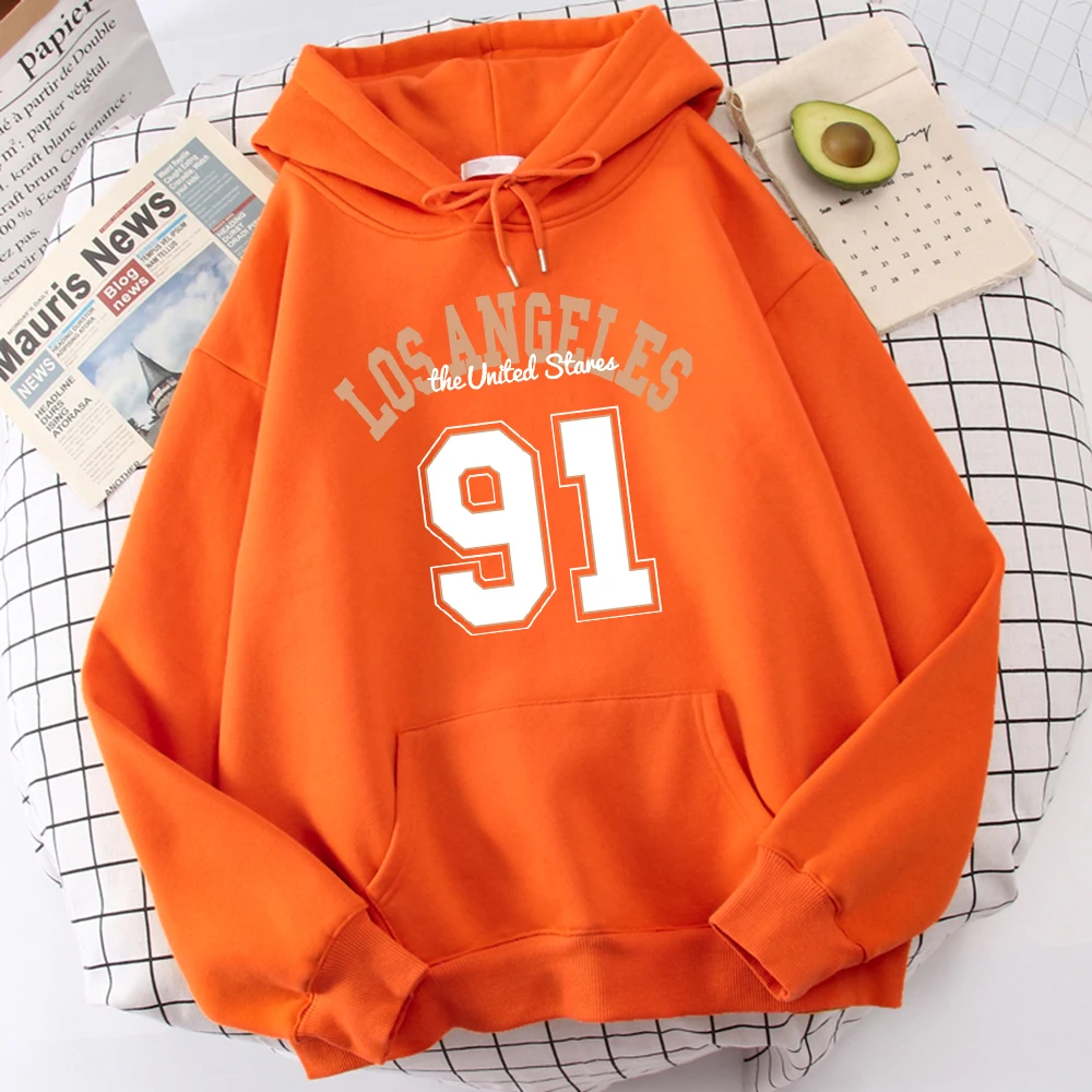 

Los Angeles 91 The United States Male Clothing Classic Quality Streetwear Harajuku Fashion Clothes Creativity Outdoor Hooded